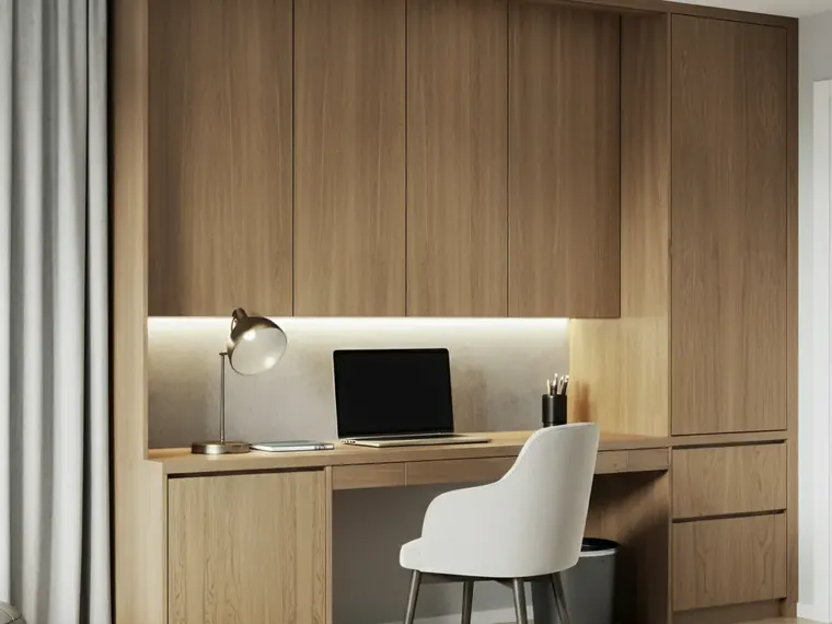 Office custom cabinets by Silver Touch Cabinets