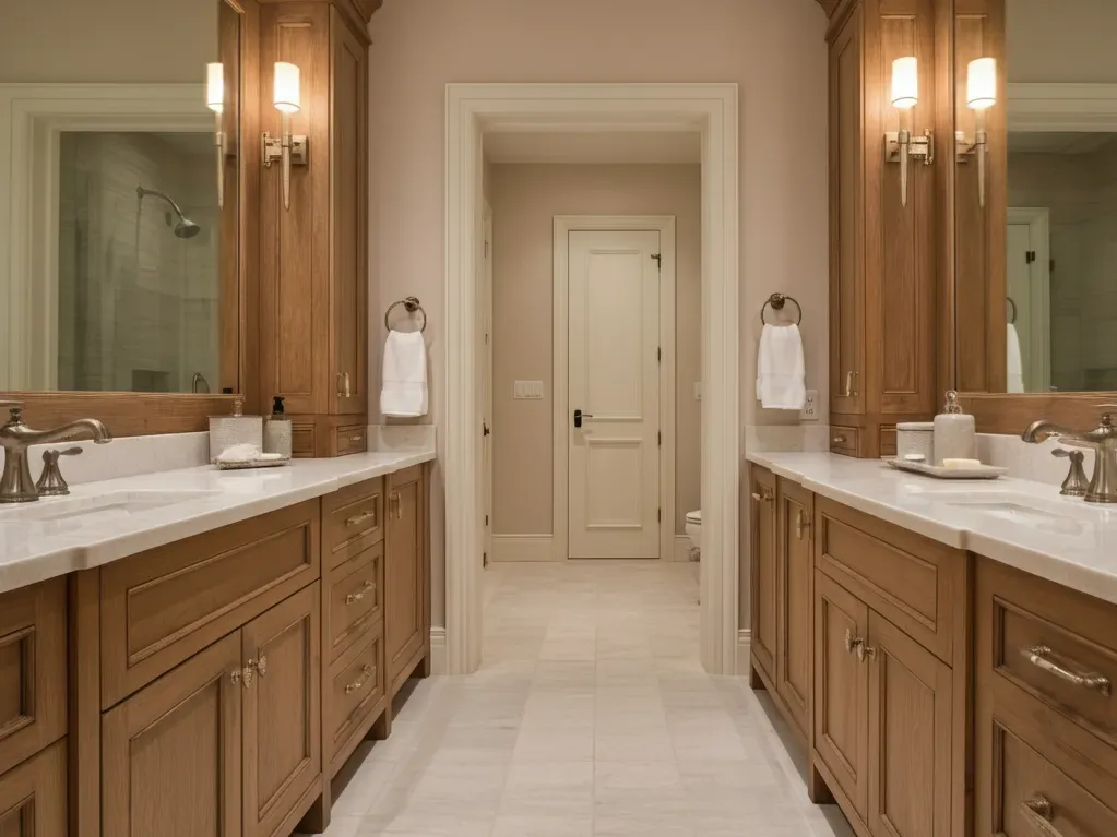 Bathroom custom cabinets